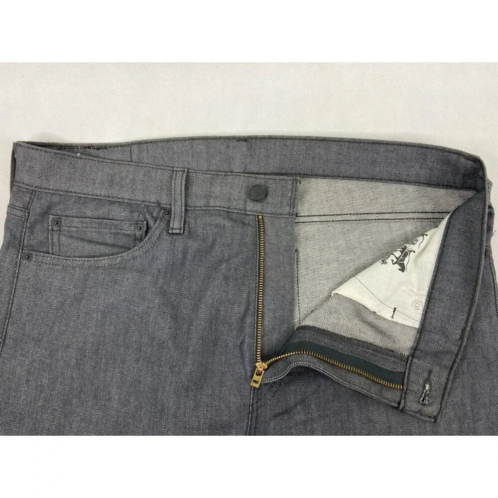 Levis Men 36/30 510 Silver Jeans Black Label Casual Western Pants